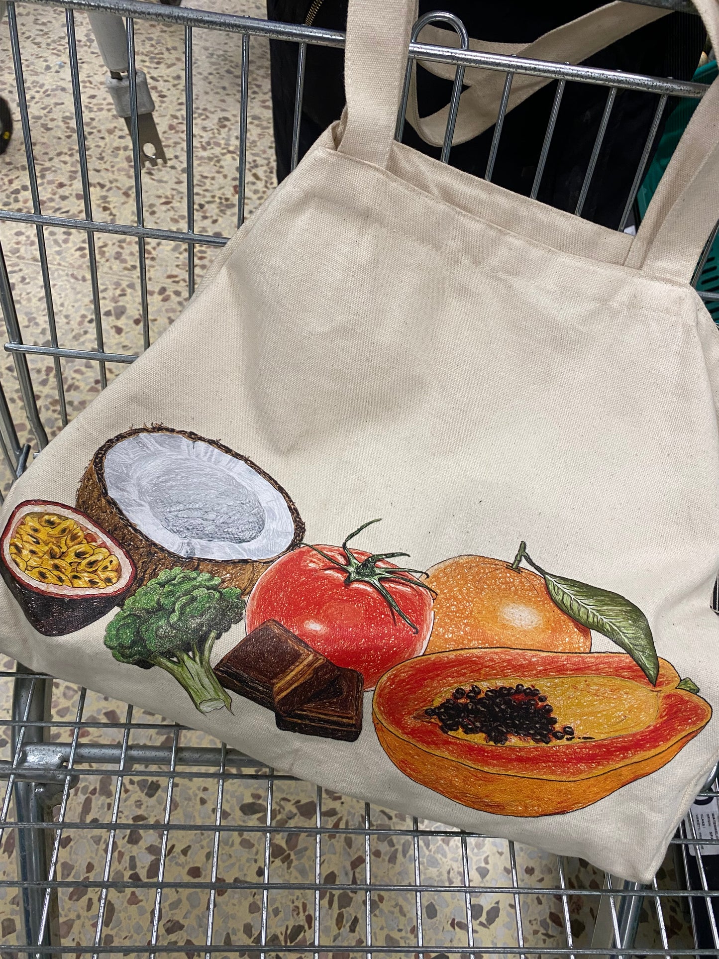 Farmers Market Reusable Tote Bag