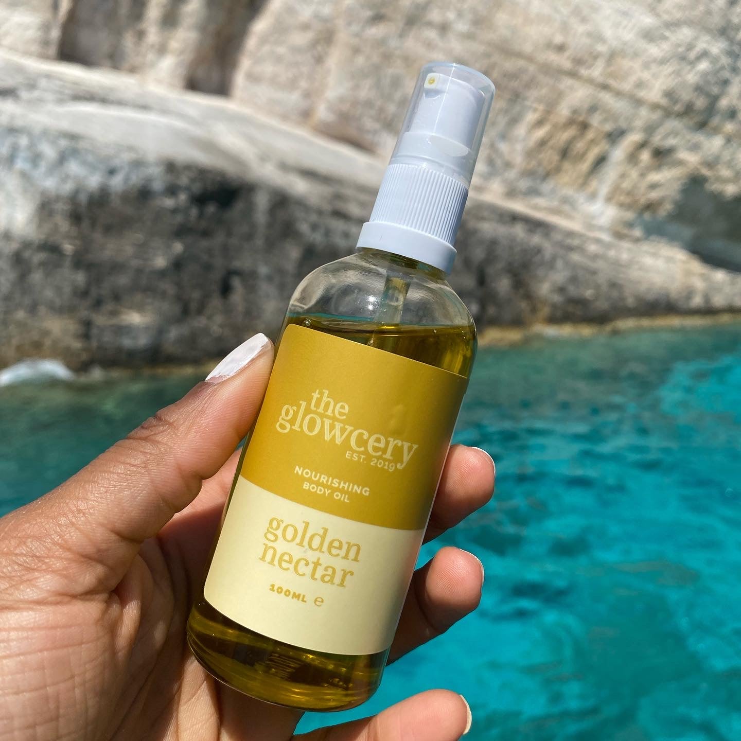 Golden Nectar Body Oil with strawberry and passionfruit for glowing skin