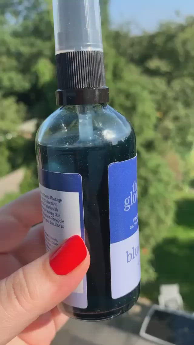 The Glowcery Blue Dew Oil To Milk Cleanser for glowing skin