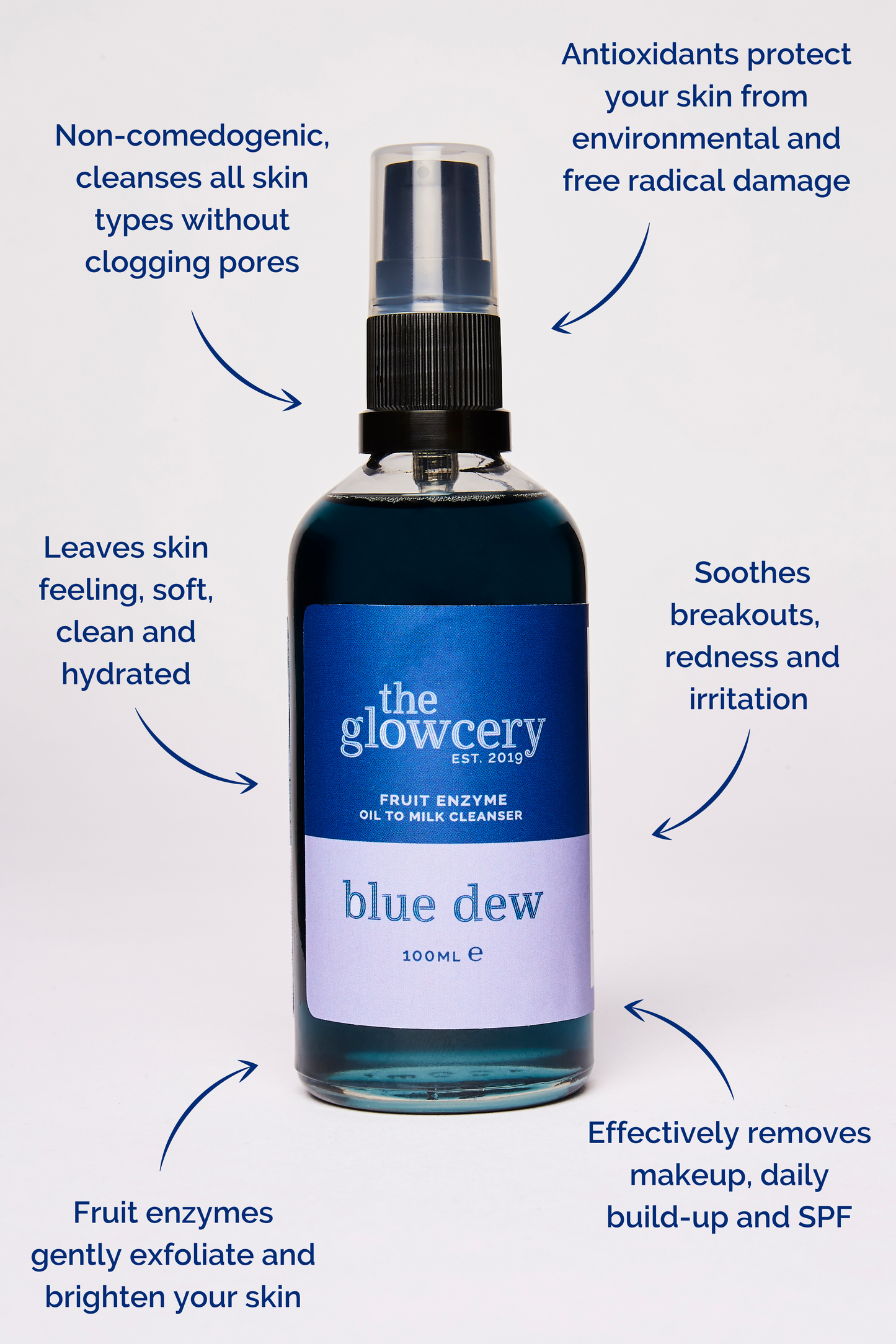 Blue Dew Fruit Enzyme Oil To Milk Cleanser