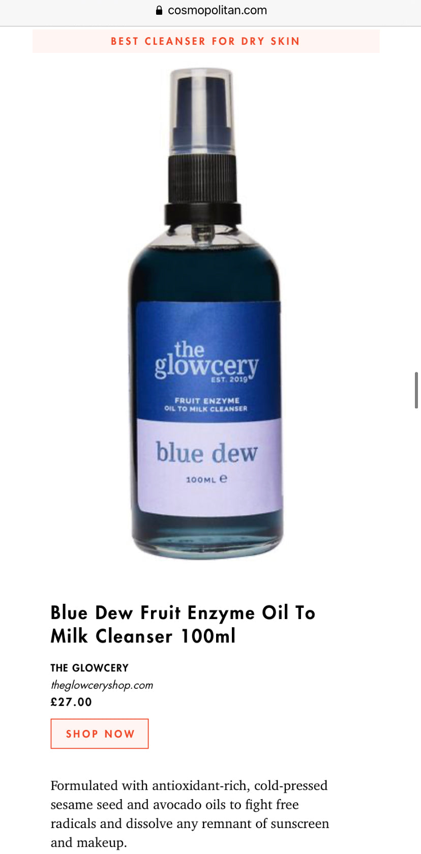 Blue Dew Fruit Enzyme Oil To Milk Cleanser